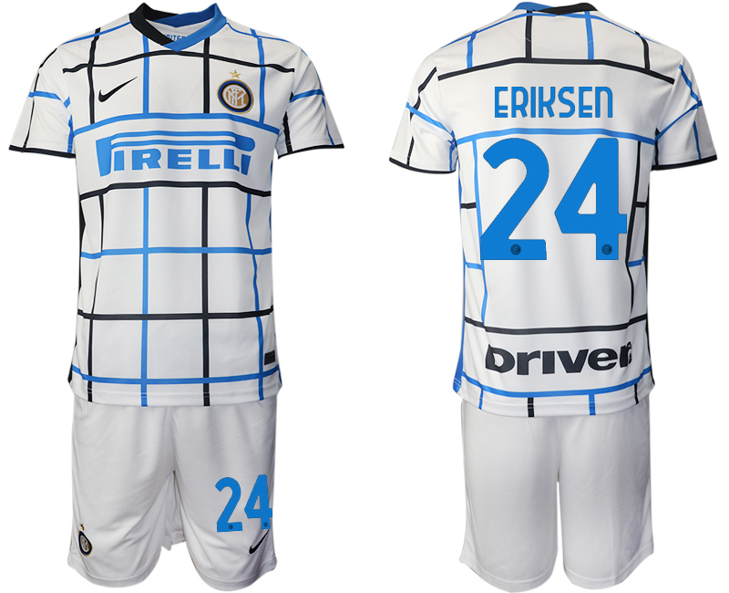 Men 2020-2021 club Inter milan away #24 white Soccer Jerseys->inter milan jersey->Soccer Club Jersey